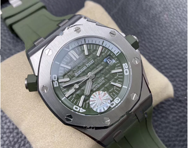 Audemars Piguet 15710ST Army Green Replica Watch